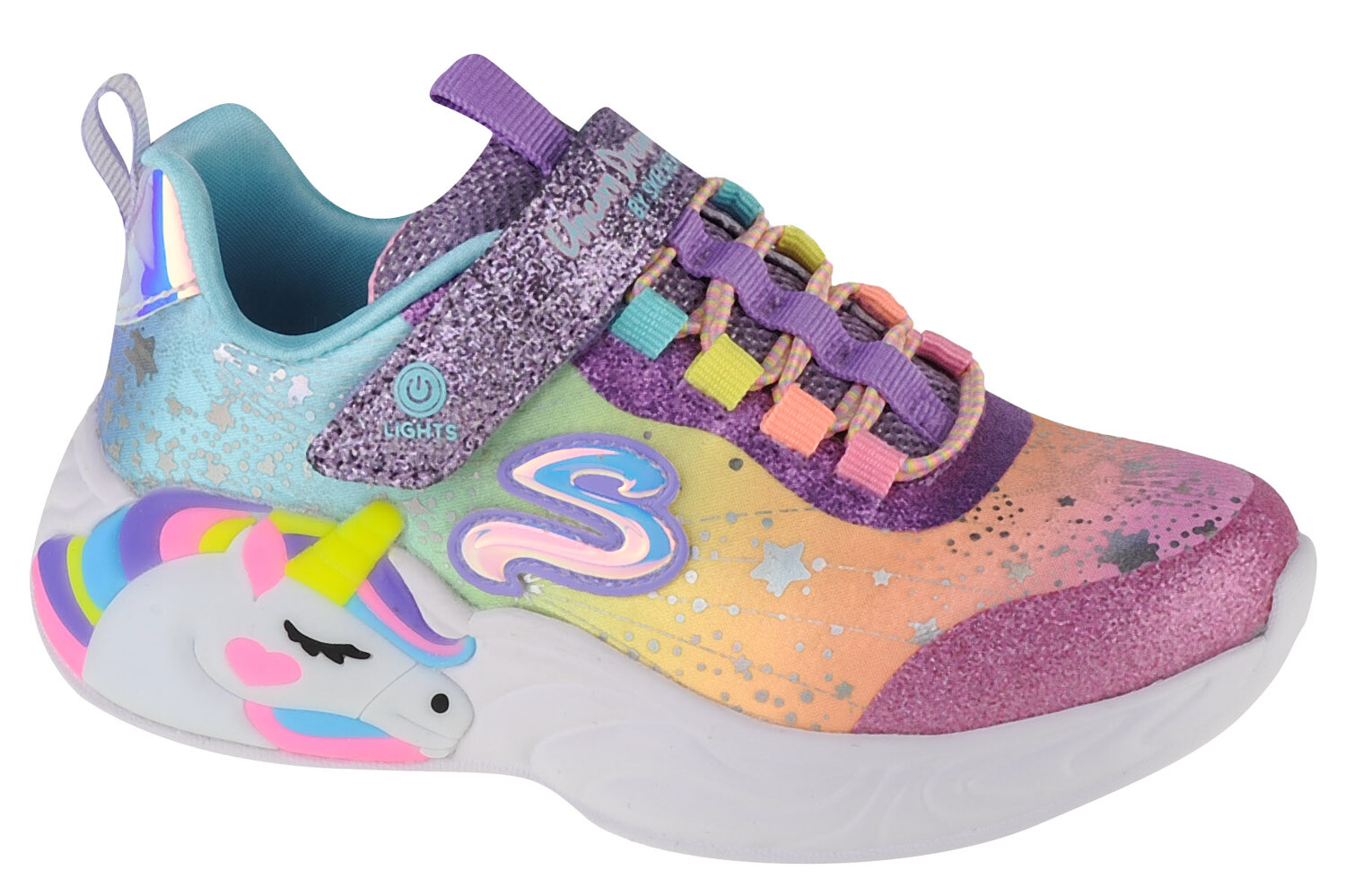 

Низкие кроссовки Skechers Skechers S Lights Unicorn Dreams, разноцветный