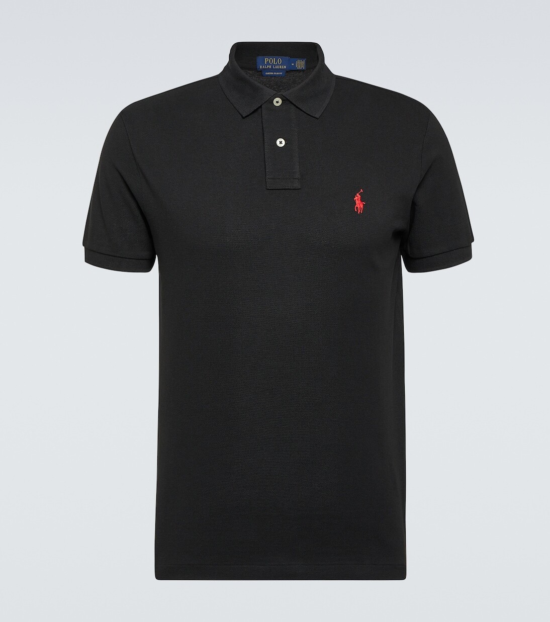 Хлопковая рубашка-поло Polo Ralph Lauren, черный
