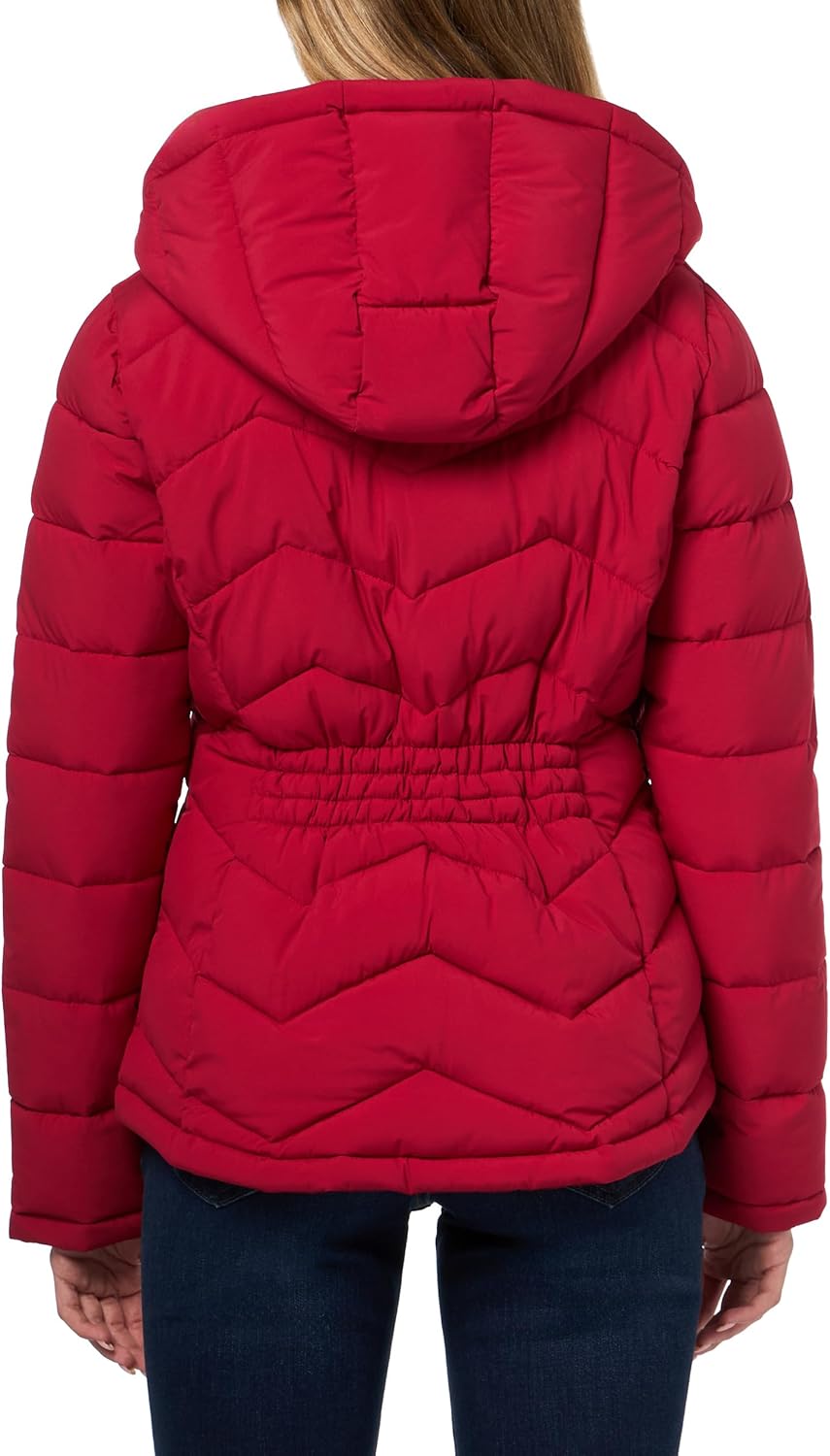 Куртка Calvin Klein из эластичной ткани с капюшоном, красный — фото 2