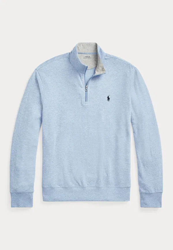 Свитер с четверть-застежкой Polo Ralph Lauren, цвет вересковый остров — фото 4