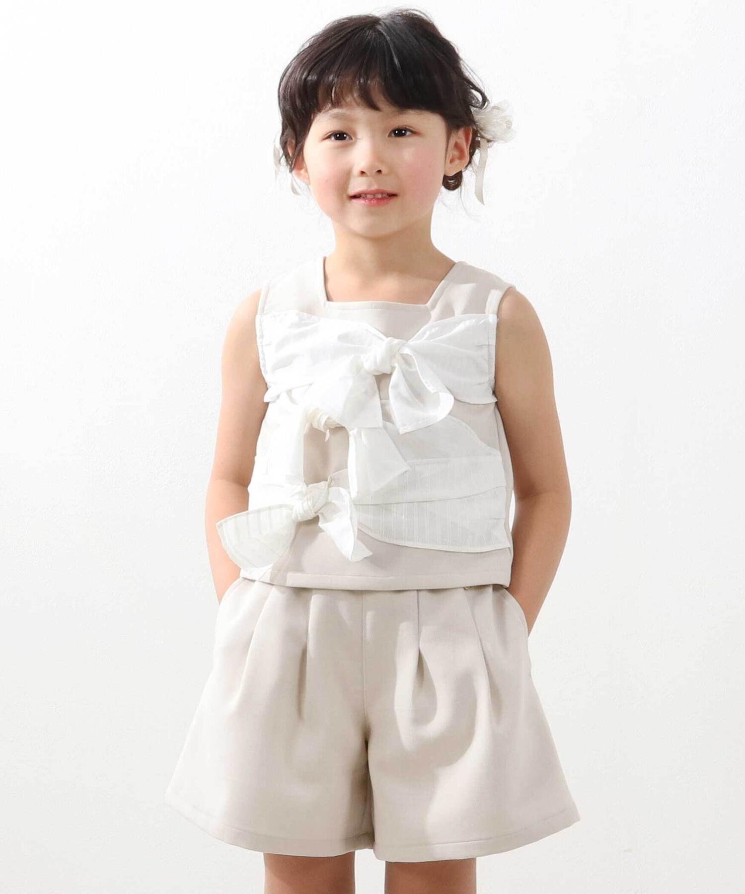 Набор полосатых лент (95–150 см) BeBe Petits Pois Vert, Beige