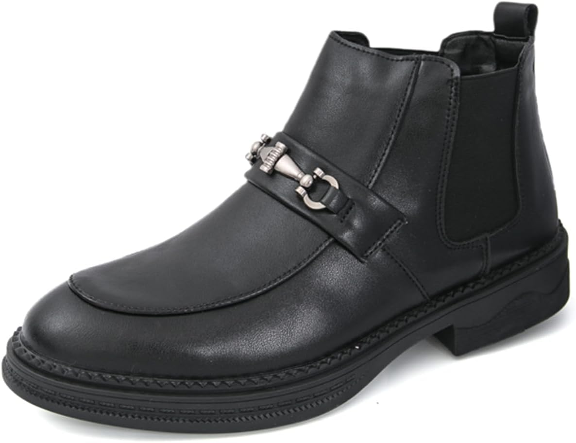 

Мужские ботинки TIXEWSJH Chelsea из лакированной кожи с низким массивным каблуком, ретро, с круглым носком, текстурированные, противоскользящие, на шнуровке, до щиколотки, для деловых, официальных, свадебных мероприятий и работы, черный