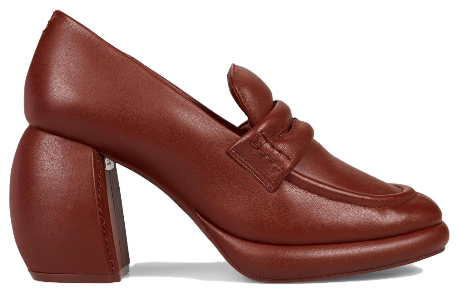 Туфли на высоком каблуке женские красные Clarks — фото 2