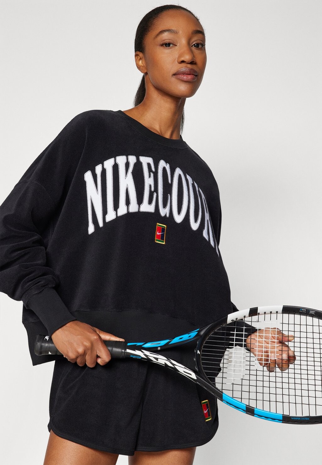 

Флисовый джемпер CREW Nike Performance, черный