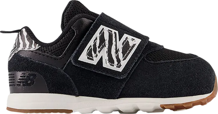 

Кроссовки 574 New-B Hook & Loop Toddler Wide 'Zebra', черный
