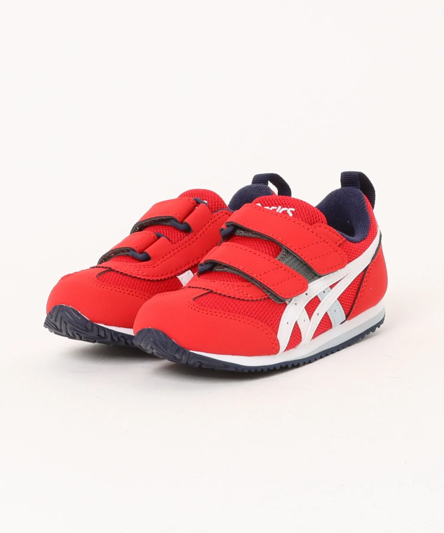 Детские кроссовки ASICS IDAHO MINI 5 на липучках красные