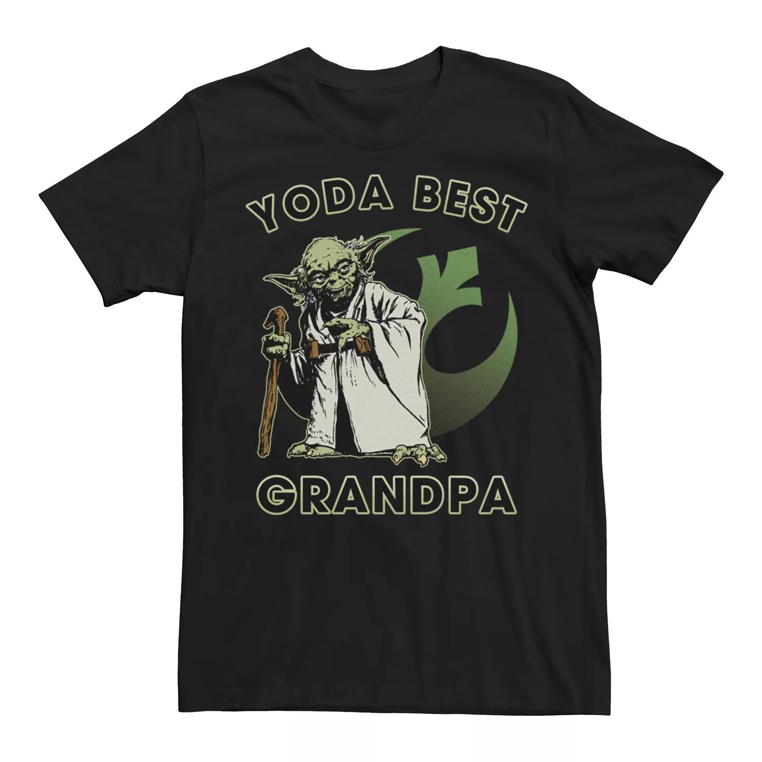 

Мужская футболка с рисунком Star Wars Yoda Best Grandpa Licensed Character