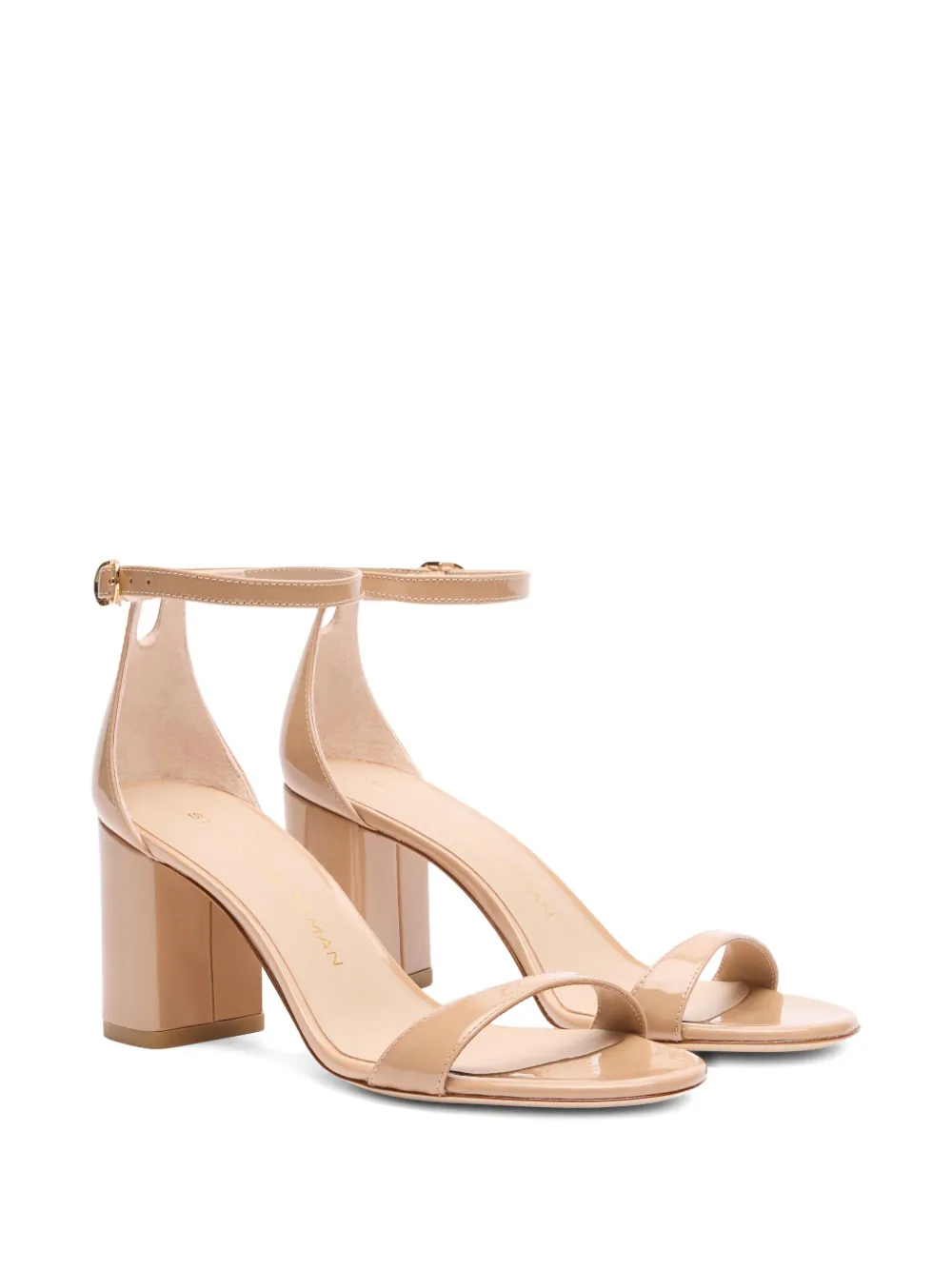 Босоножки Nudist II на блочном каблуке высотой 75 мм Stuart Weitzman, нейтральный — фото 2
