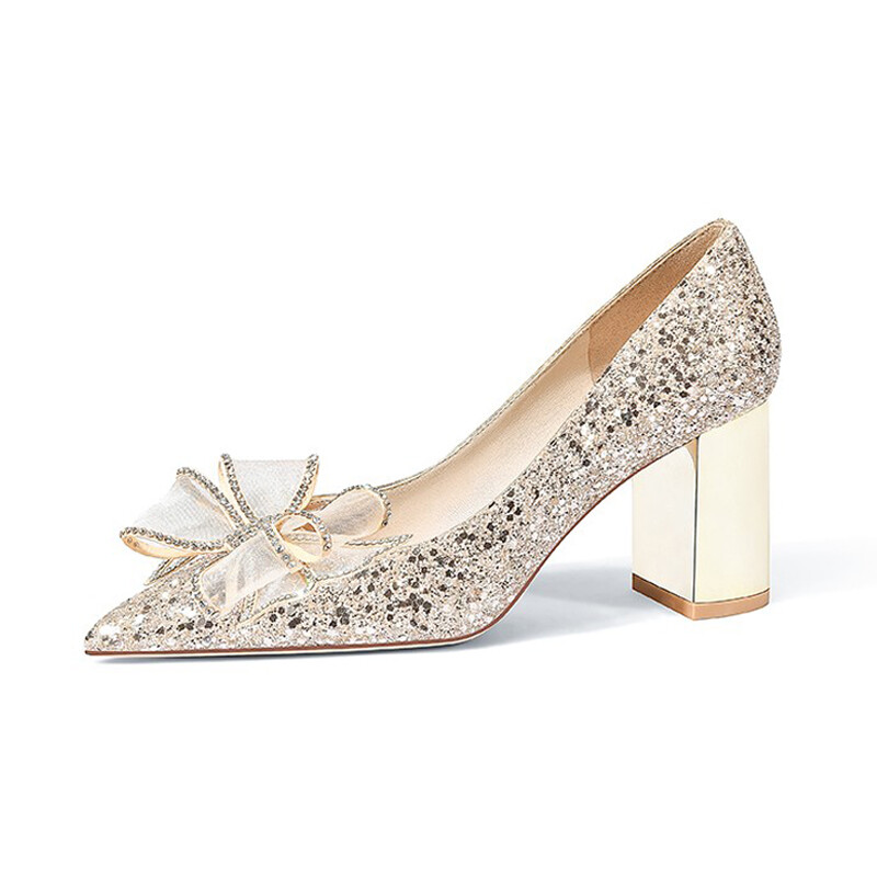 Туфли женские на высоком каблуке Imono, цвет Champagne 6cm