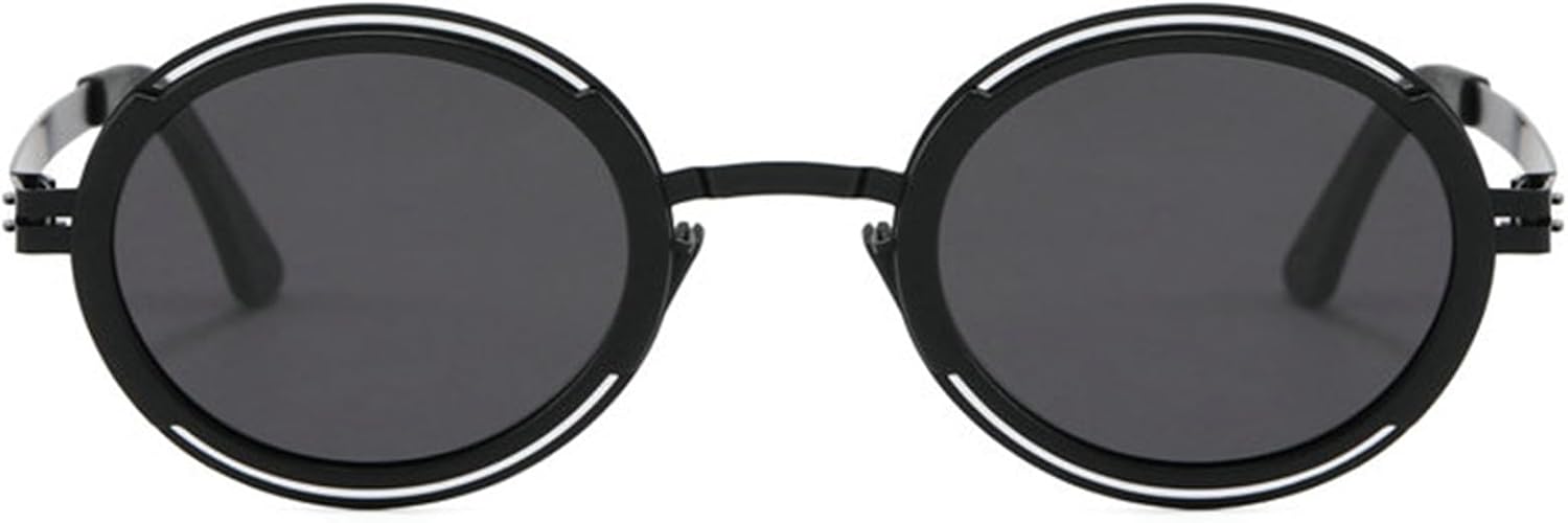 

Солнцезащитные очки Helena Fashion Hollowe овальной формы для женщин, в стиле 90-х, роскошная металлическая оправа, классические винтажные круглые очки для мужчин, защита от ультрафиолета UV400, C2