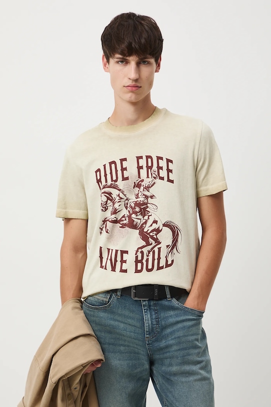 

Хлопковая футболка Medicine, бежевый