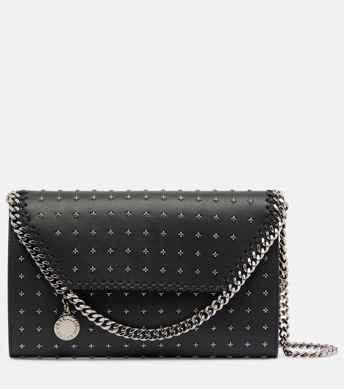 

Сумка кросс-боди Falabella с декоративными элементами Stella McCartney, Black/Ruthenium
