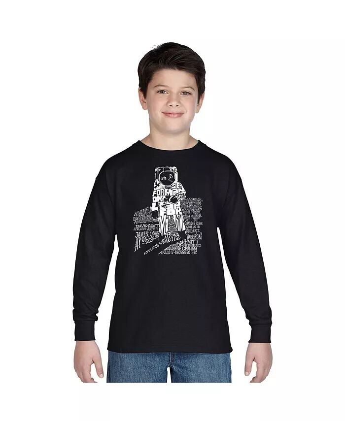 

Футболка с длинным рукавом Big Boy's Word Art - ASTRONAUT LA Pop Art, черный