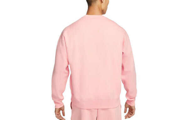 Толстовка Men's Nike Solid Color Logo Embroidered Round Neck Pullover Pink, мультиколор — фото 2