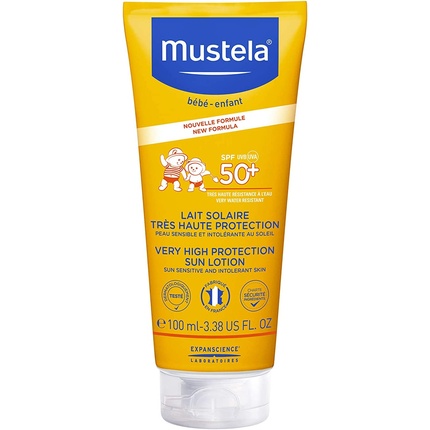 

Солнцезащитный лосьон с очень высокой степенью защиты SPF50+ 100 мл Mustela