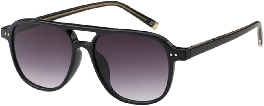 

Солнцезащитные очки для мужчин, коричневые с зеленым, унисекс, ретро, ​​солнцезащитные очки для женщин, защита от УФ-излучения UV400, аксессуары для женщин, черные с серым, один размер TYUVIVO, Black With Grey