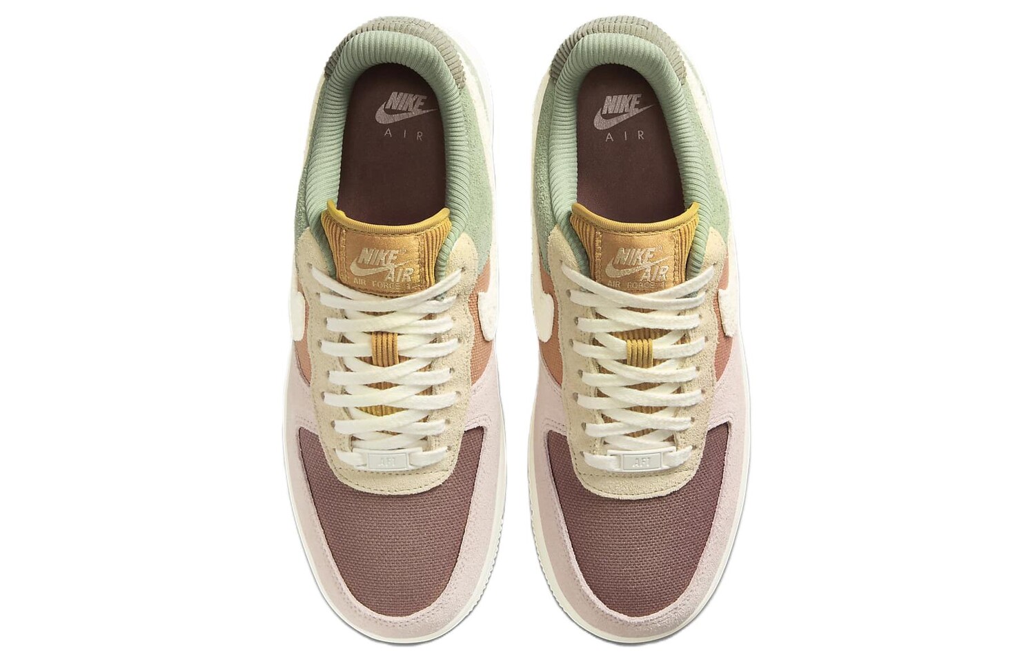 Женские кроссовки для скейтбординга Nike Air Force 1, Трековый красный/Мистический красный/Пихта/Серебристый металлик — фото 4
