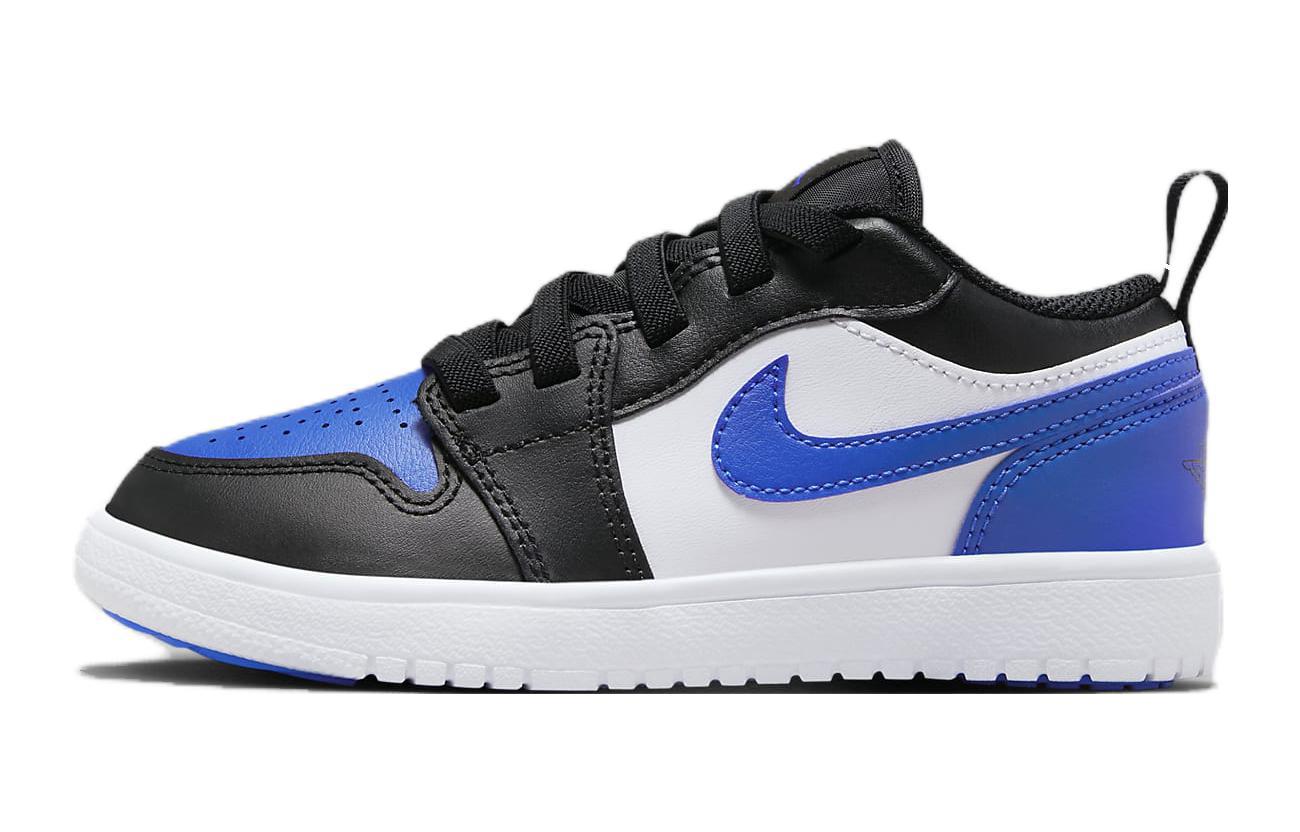 

Jordan Air Jordan 1 Детские баскетбольные кроссовки BP, Blue with Black Lettering