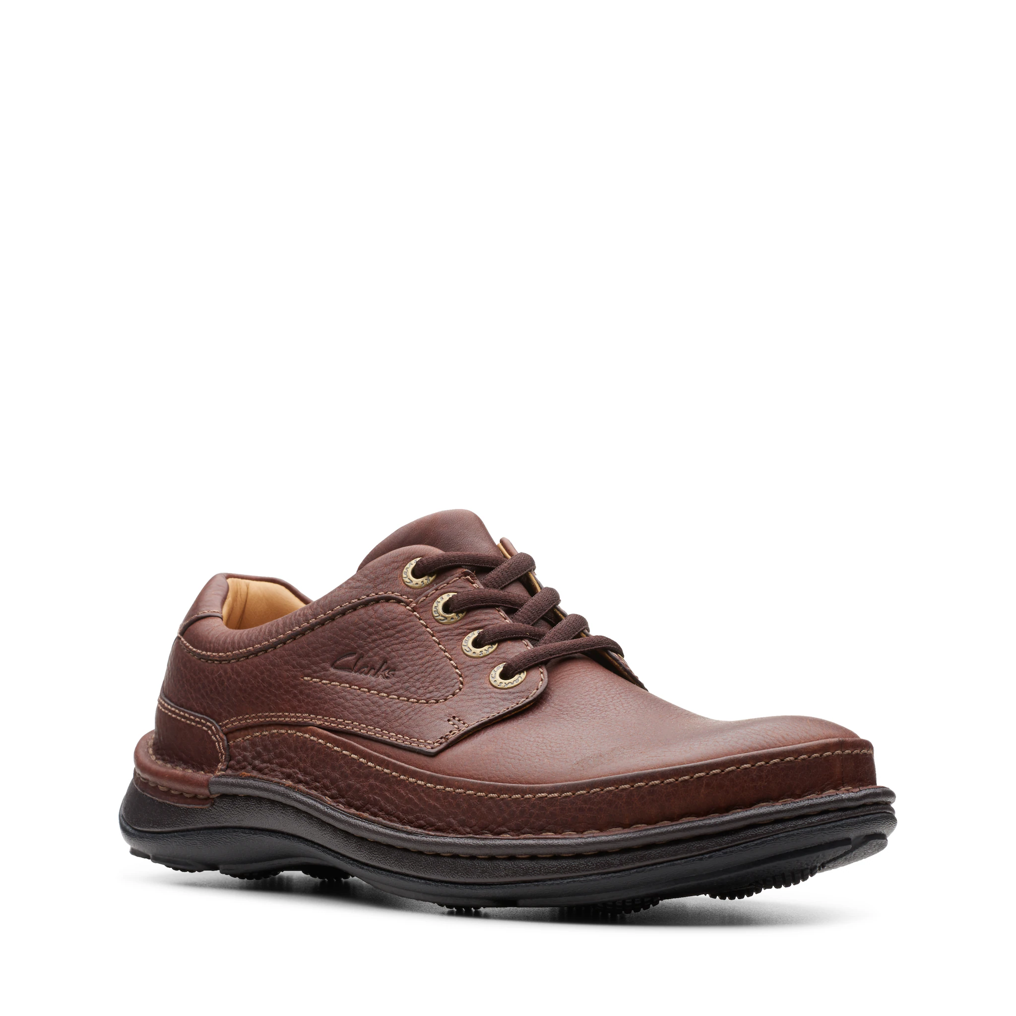 

Туфли Clarks на шнуровке "Nature Three", съемная стелька, повседневная обувь, полуботинки, туфли на шнуровке, цвет Mahogany Leather