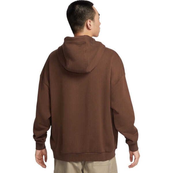 Толстовка club hoodie 'brown' Nike, коричневый — фото 2