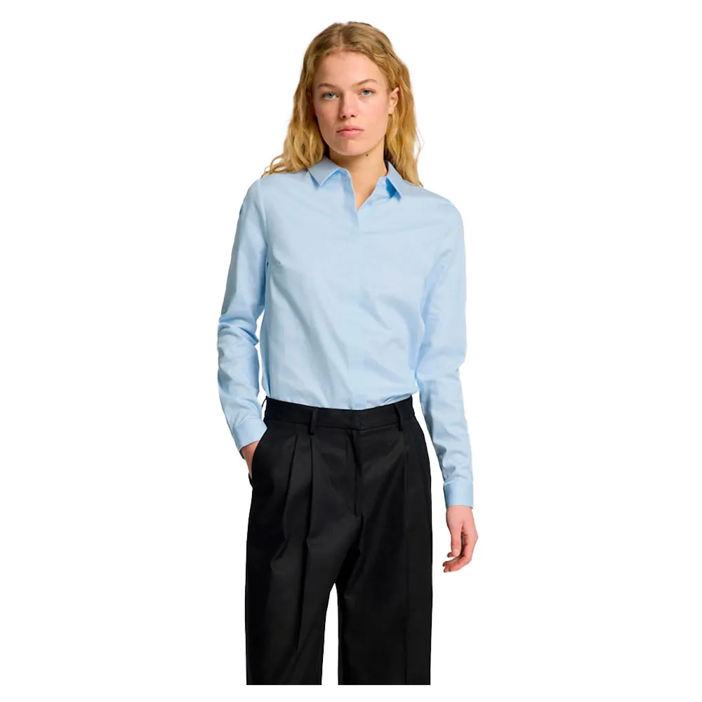 

Рубашка с длинным рукавом Selected Romie Fitted, синий