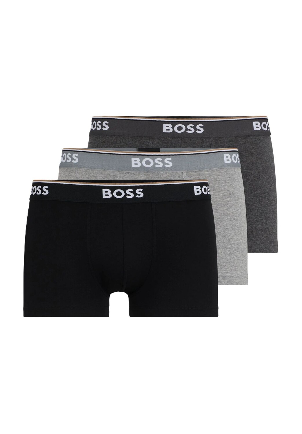 

Брюки, 3 шт, смесь хлопка, пояс с логотипом, мужские BOSS, цвет 061 Open Grey