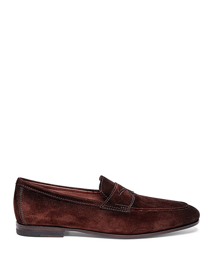 

Карлос Лоферы Пенни из замши Santoni, коричневый