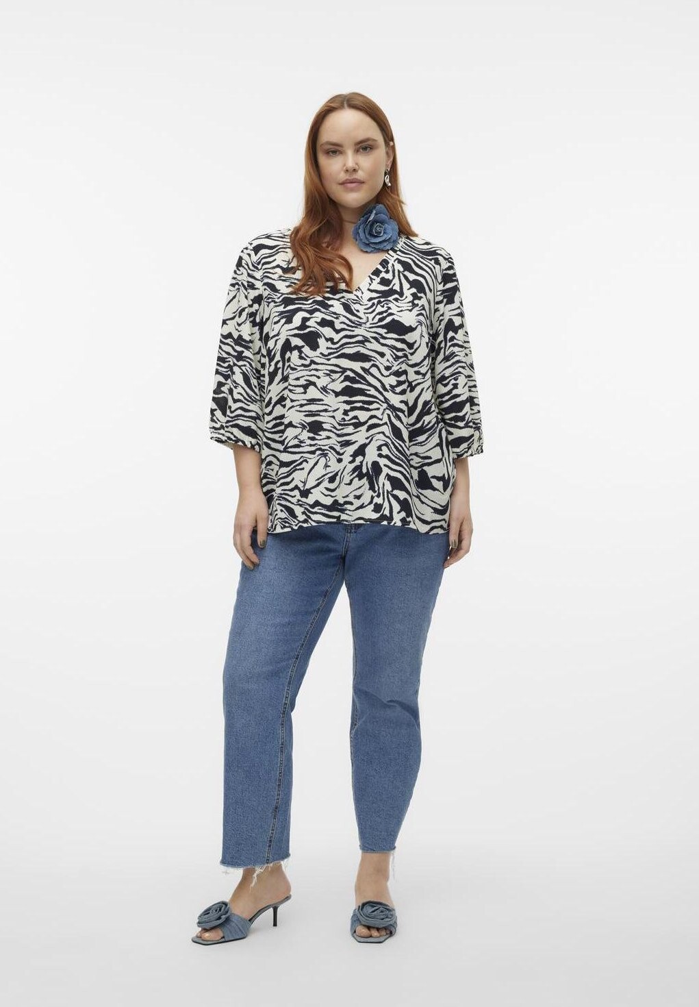 

Туника VMCILONA 3/4 Vero Moda, кремовый