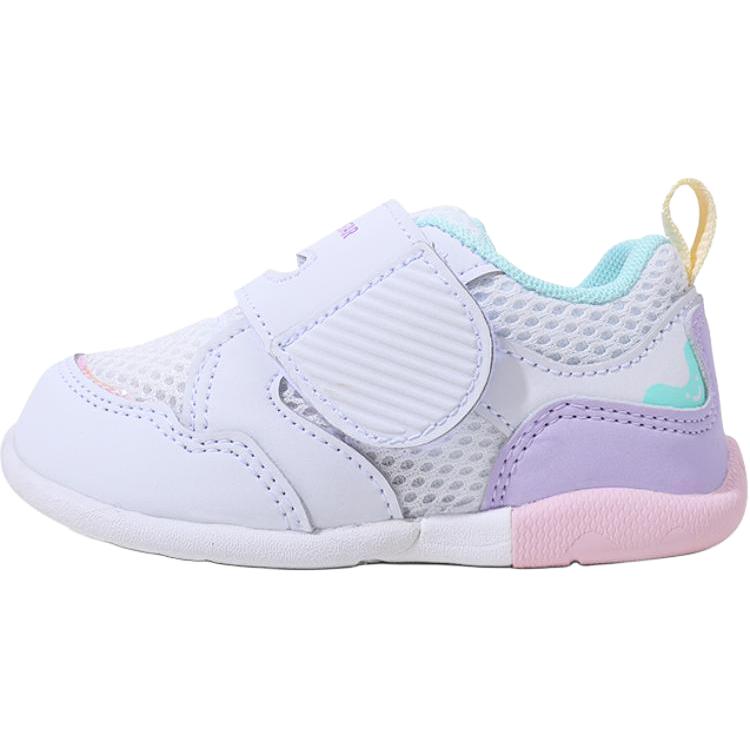 

MoonStar Скользостойкие противоударные низкие ботиночки для малышей white purple