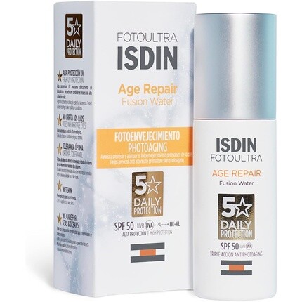 

ISDIN FotoUltra Age Repair FW SPF 50 50 мл Ежедневный солнцезащитный крем для лица тройного антивозрастного действия