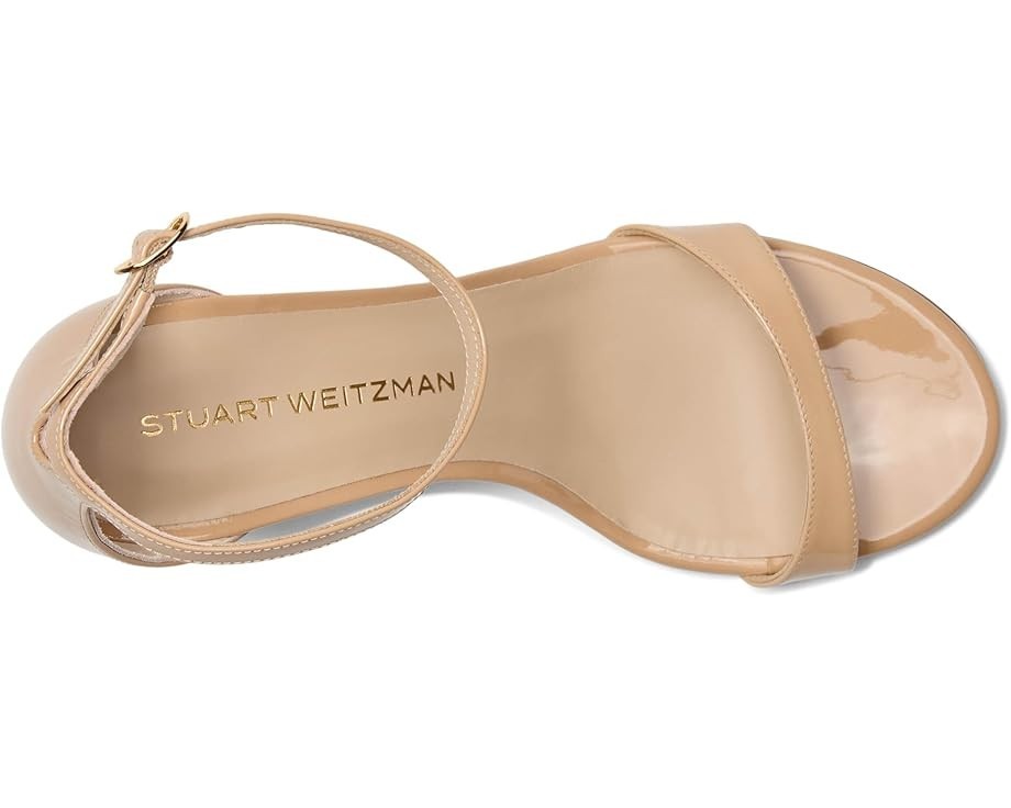 Стюарт Вайцман Nudist II Сандалии 75 Женские бежевые на шпильке VER187 Stuart Weitzman — фото 3