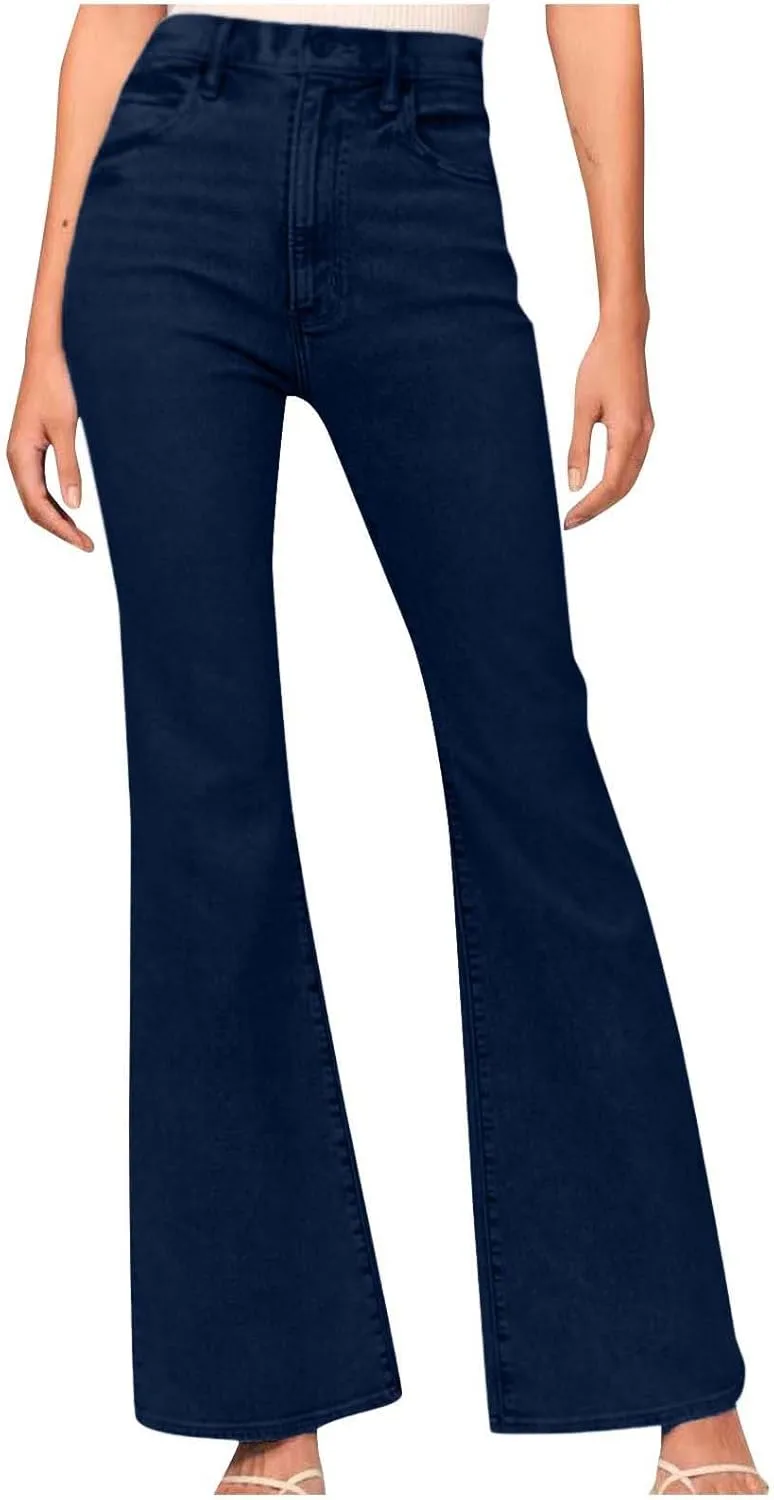 

Женские джинсы Bell Bottom с высокой посадкой и эффектом стройнящего животика