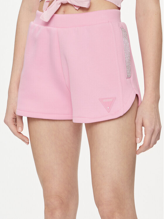 

Тканевые шорты стандартного кроя Guess, розовый