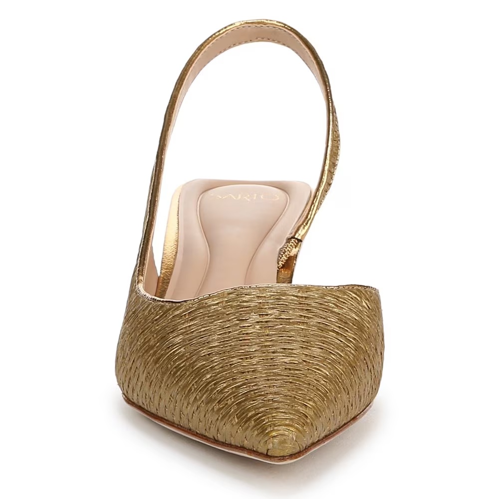 Туфли на ремешке Devin Sarto By Franco Sarto, gold fabric — фото 3