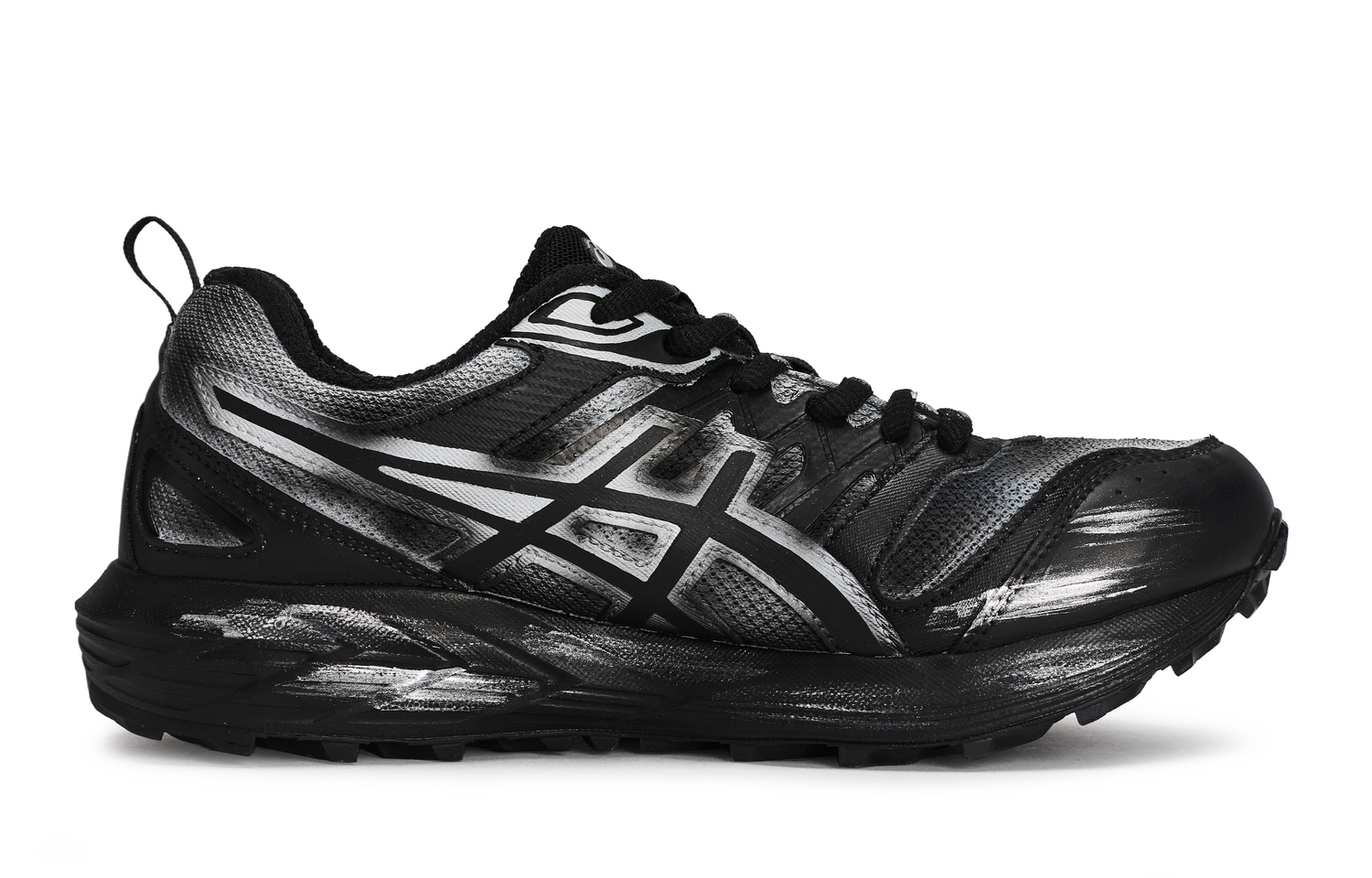 Гель Sonoma CN устойчивые к истиранию низкие кроссовки для бега unisex черный silver ASICS, черный красный серебряный — фото 3