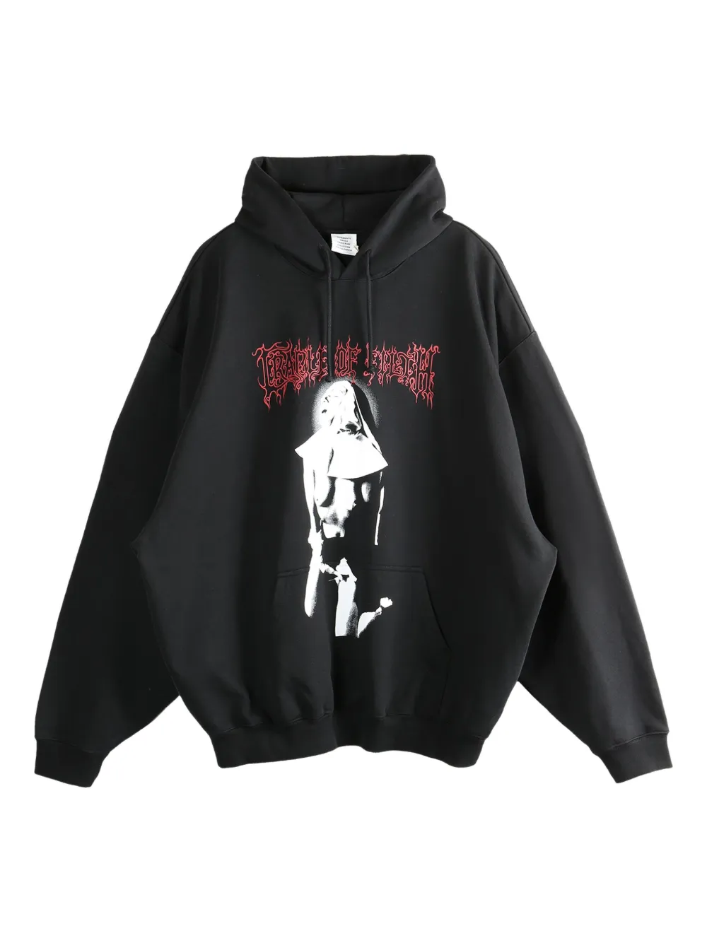 

Толстовка из хлопка с принтом VETEMENTS, черный