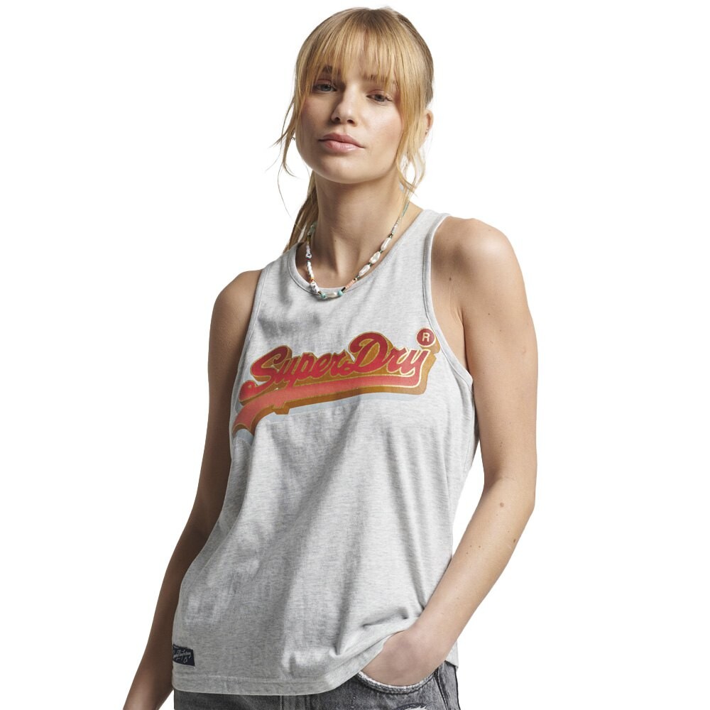 

Футболка без рукавов Superdry Vintage Vl Seasonal, белый