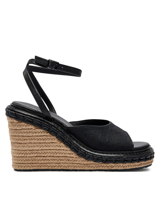 

Эспадрильи Calvin Klein Wedge Sandal 70 Mono Jacq HW0HW01961, черный