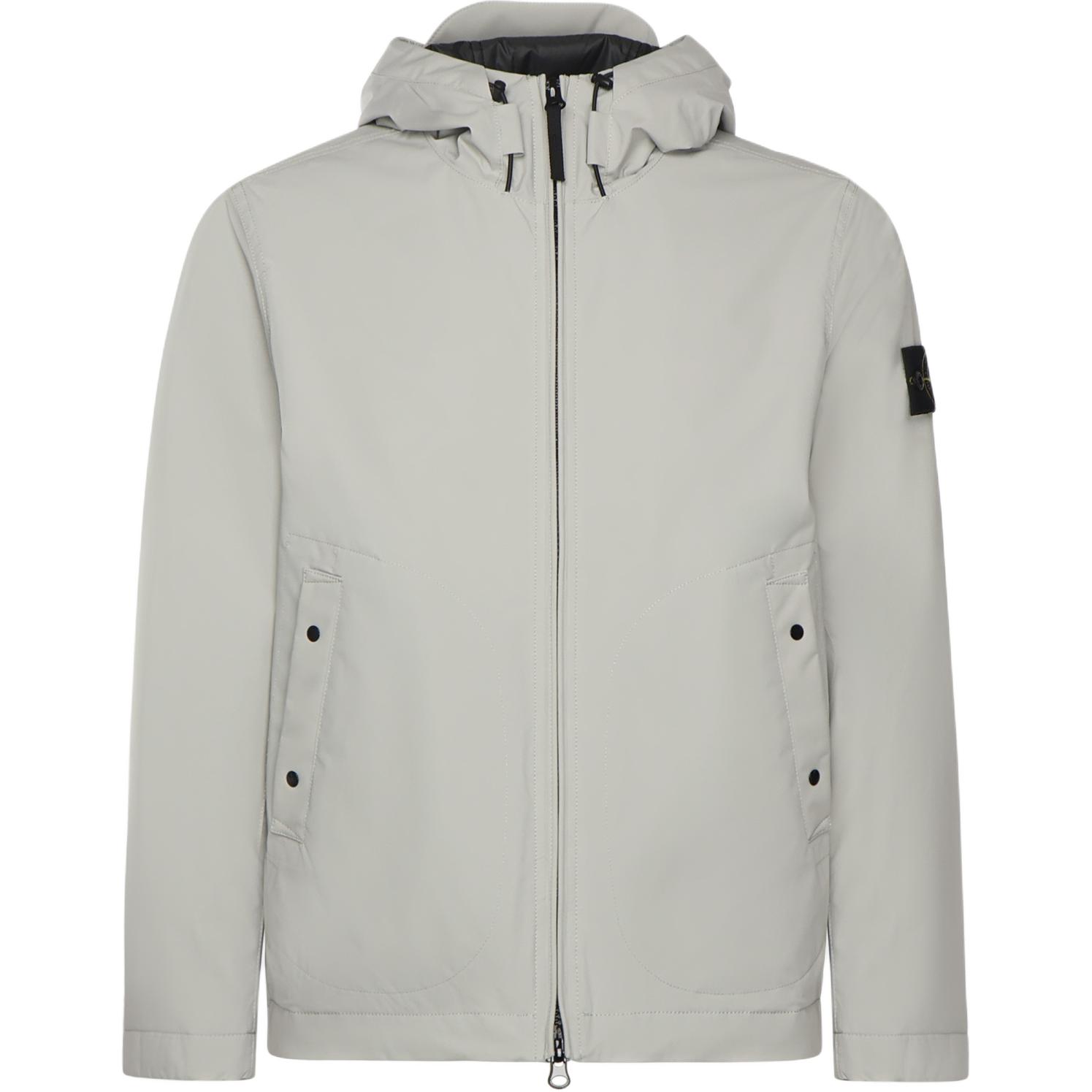 

STONE ISLAND Куртка с капюшоном на молнии, Gray