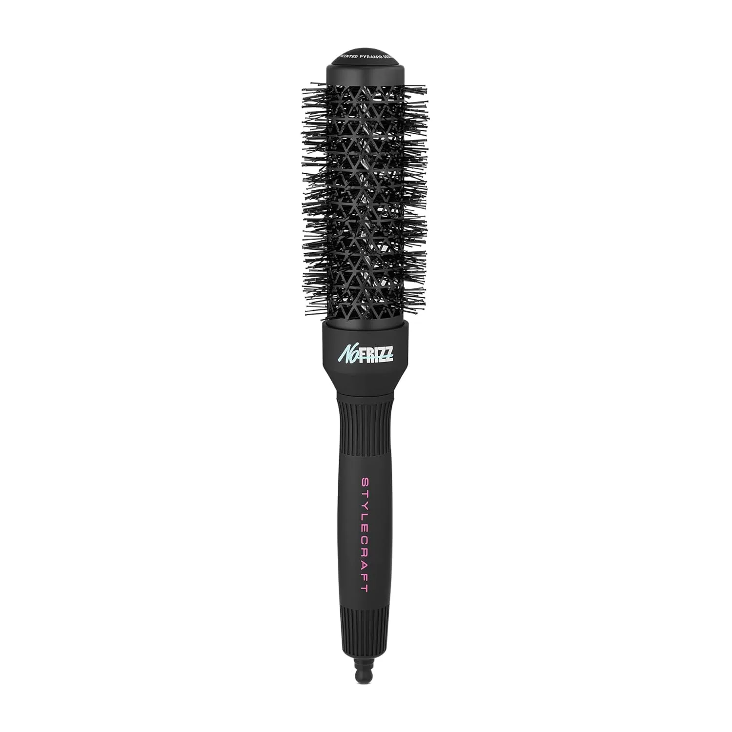 StyleCraft NoFRIZZ круглая щетка с запатентованной вентилируемой конструкцией для 50% больше воздушного потока, ионной технологией и керамическим покрытием 32 мм