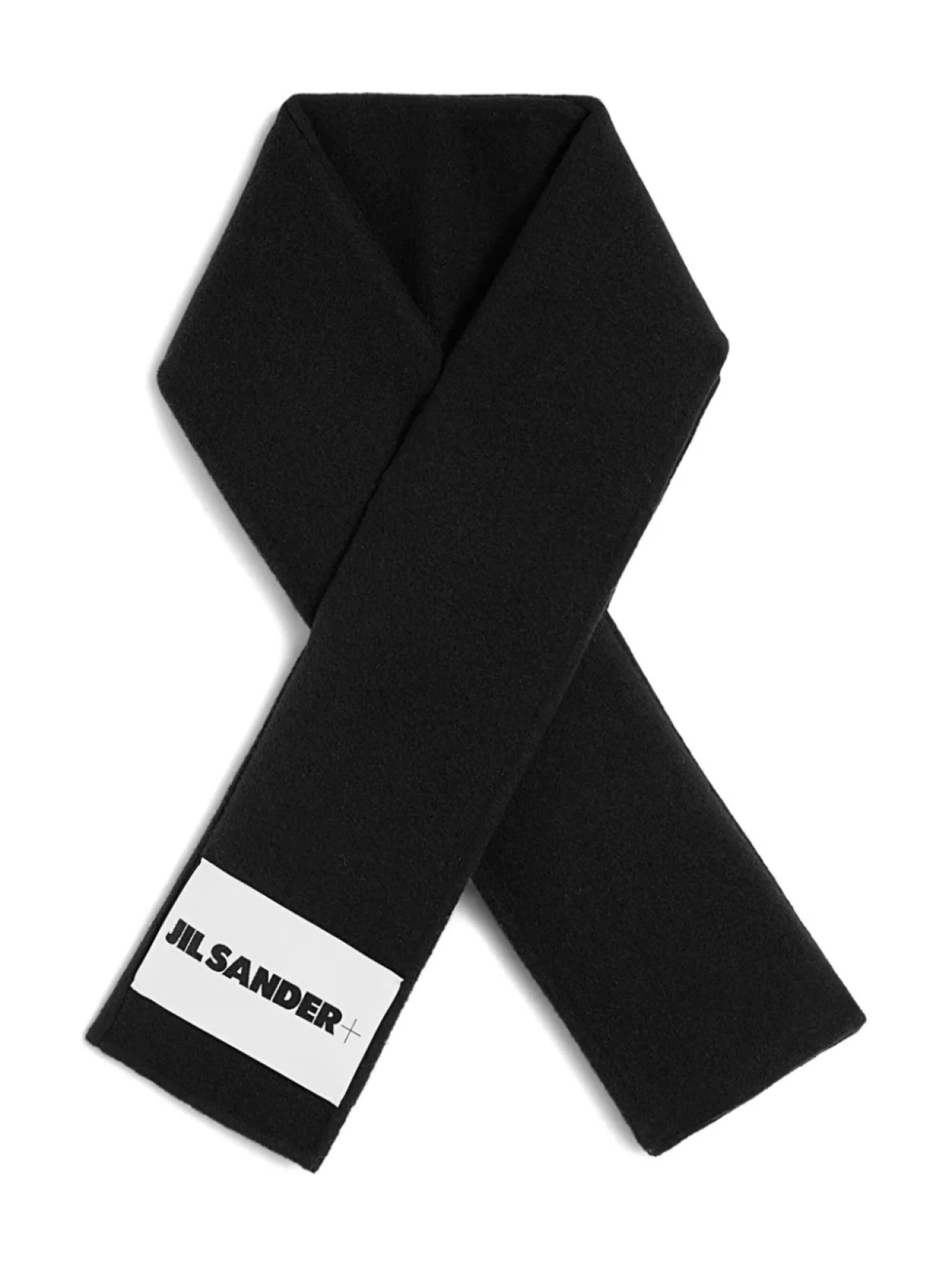 

Шарф из натуральной шерсти JIL SANDER+, черный