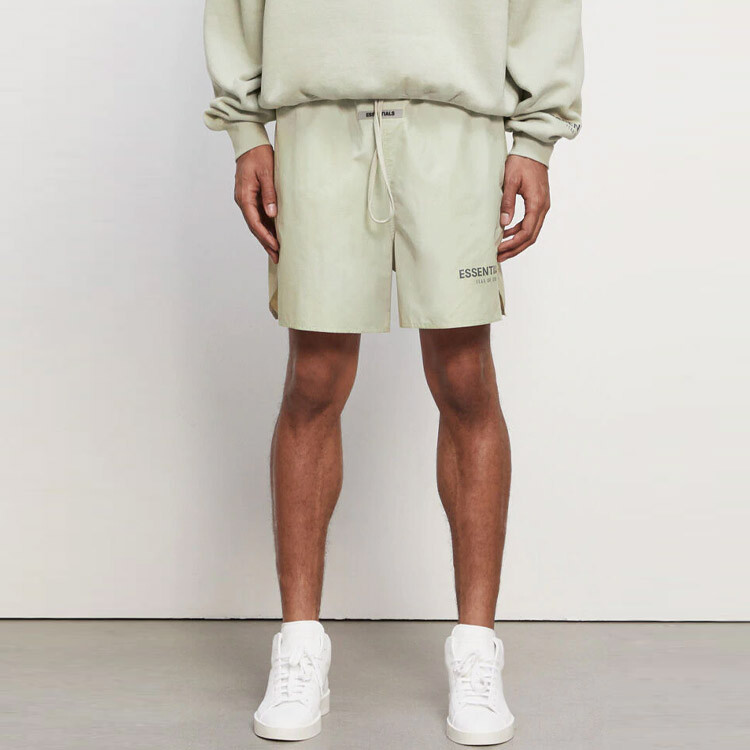 FW20 Повседневные шорты унисекс пыльно-зеленый Fear Of God Essentials, зеленый — фото 3