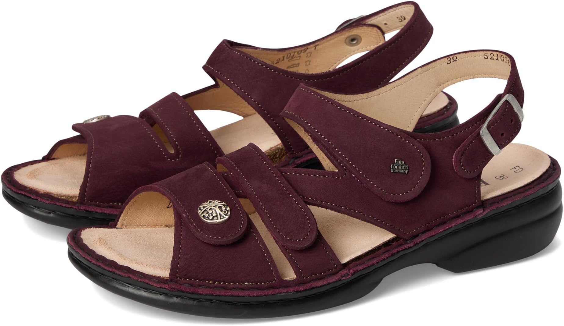 Сандалии Finn Comfort Women's Gomera-s Wine Nomad, Maroon