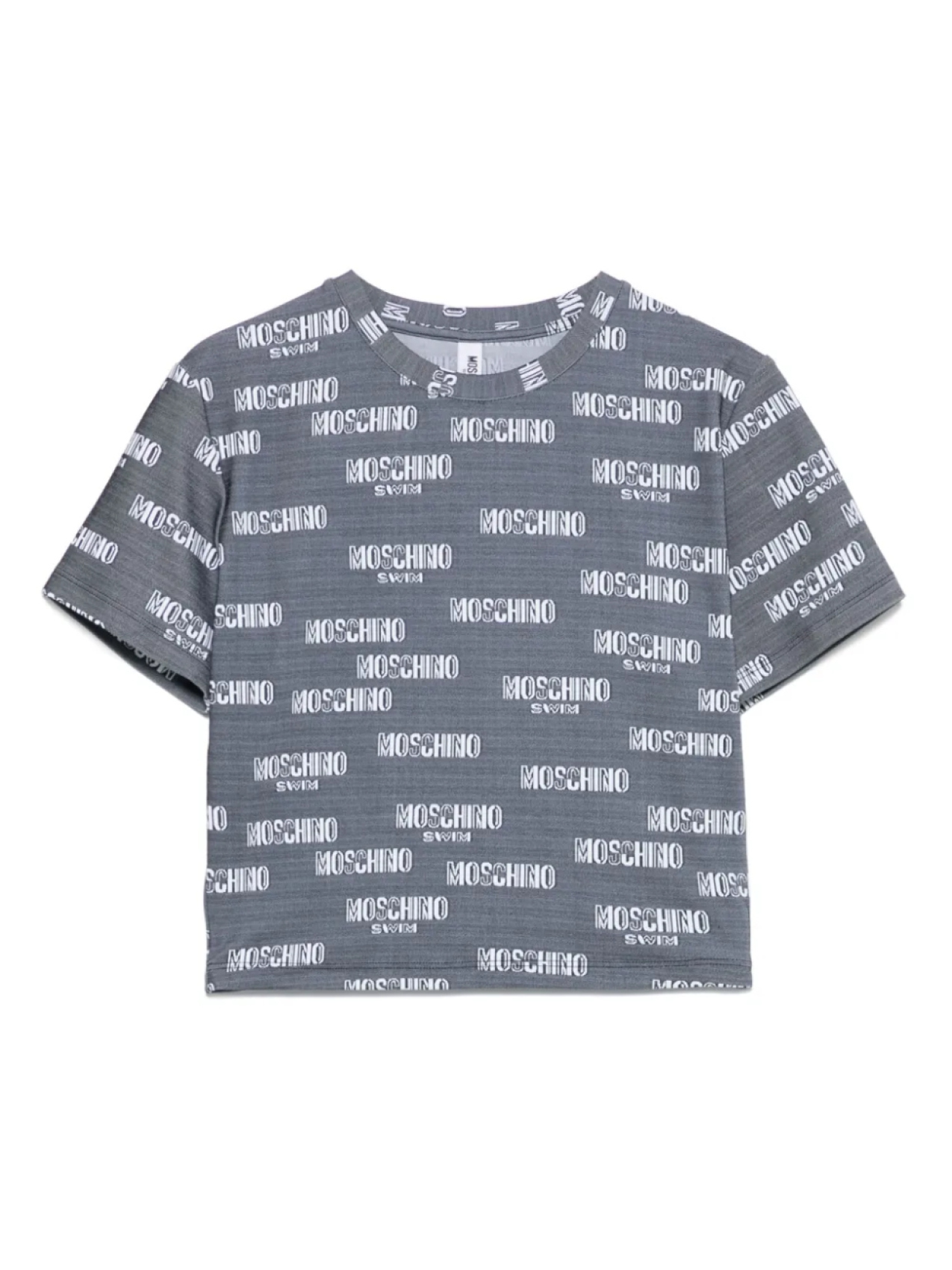 

Футболка с логотипом Moschino, серый