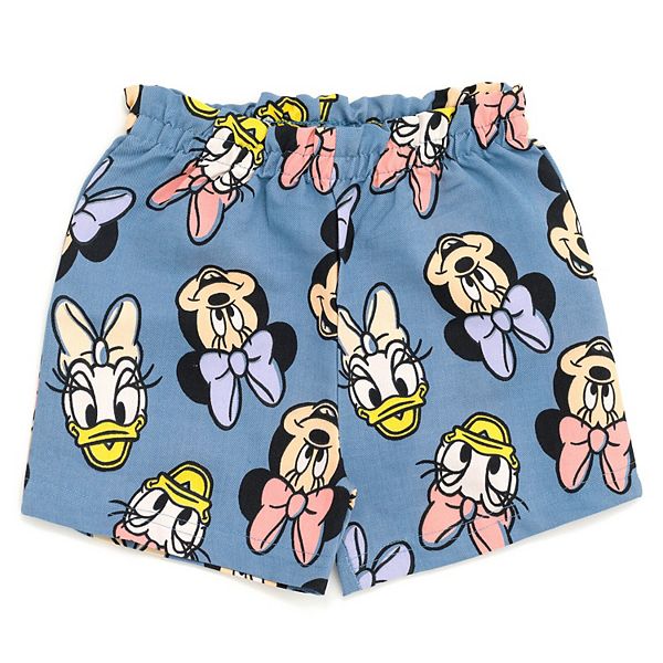Футболка Disney Minnie Mouse и шорты из шамбре Imagikids, Peach Minnie Mouse — фото 4