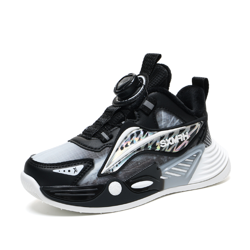 

Нескользящие, амортизирующие, износостойкие, упругие, дышащие беговые кроссовки для детей Binary, sx15329-2 черный белый[fleece-lined thermal]