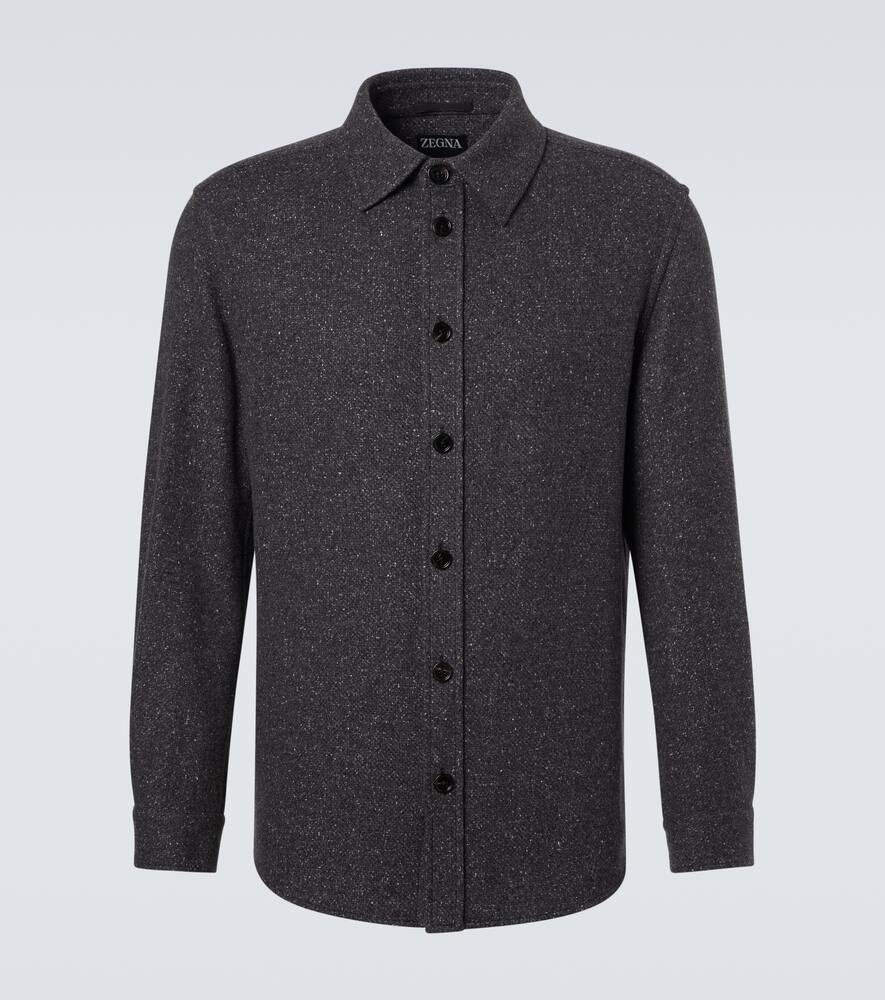 

Кашемировая и шелковая овершерт Zegna, Dark Grey
