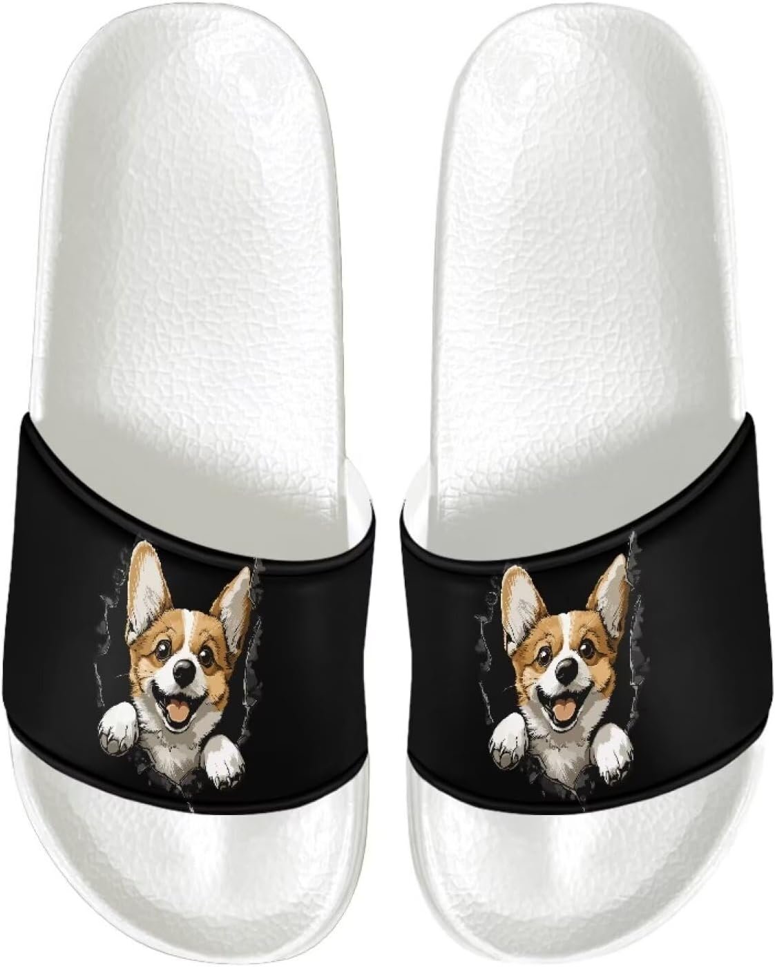 

Шлепанцы для женщин и мужчин, нескользящие тапочки для душа Judentidos, Funny Corgi