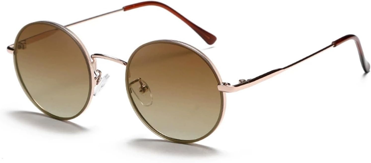 

Круглые солнцезащитные очки для женщин в стиле ретро-винтаж, круглая оправа, нержавеющая сталь, защита от УФ-излучения UV400, антибликовые, бохо, фестивальные очки Bubmari, D