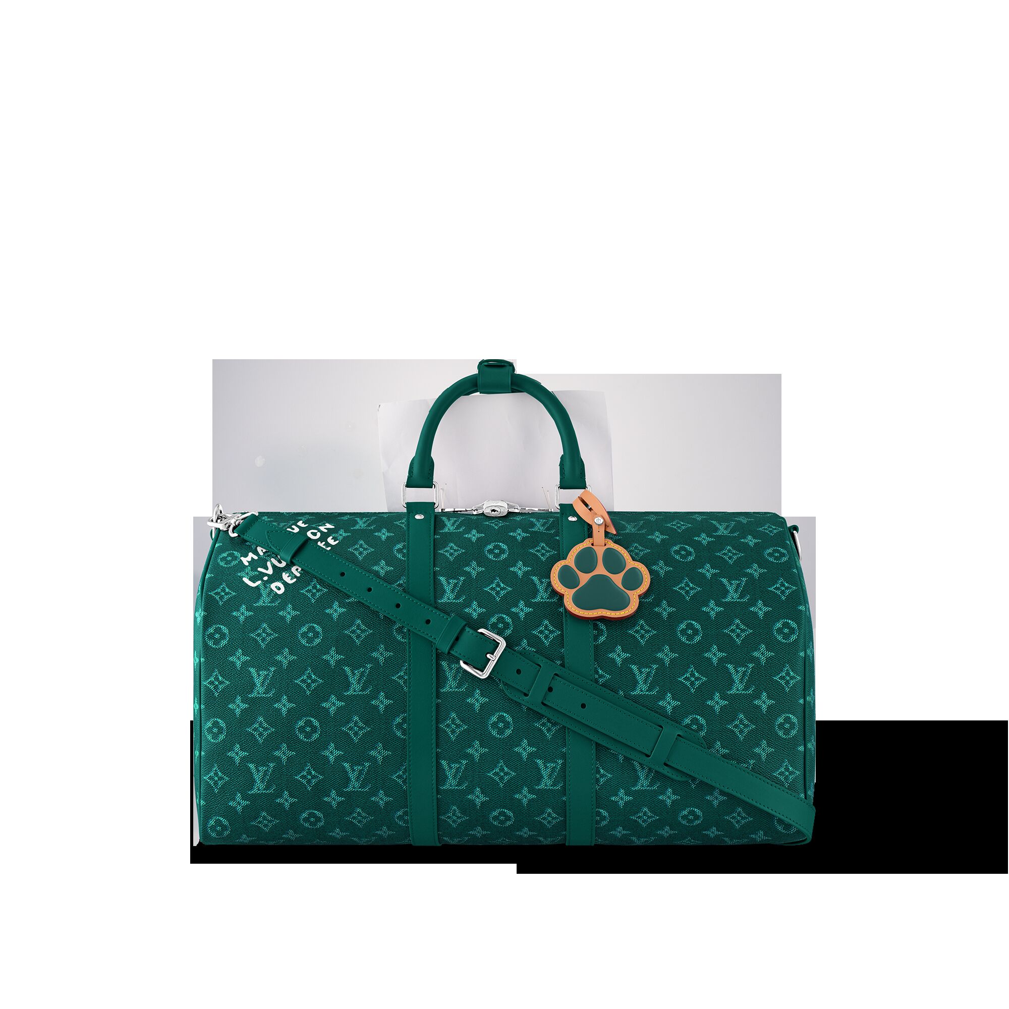 

Сумка Keepall Bandoulière 50 Louis Vuitton, зеленый